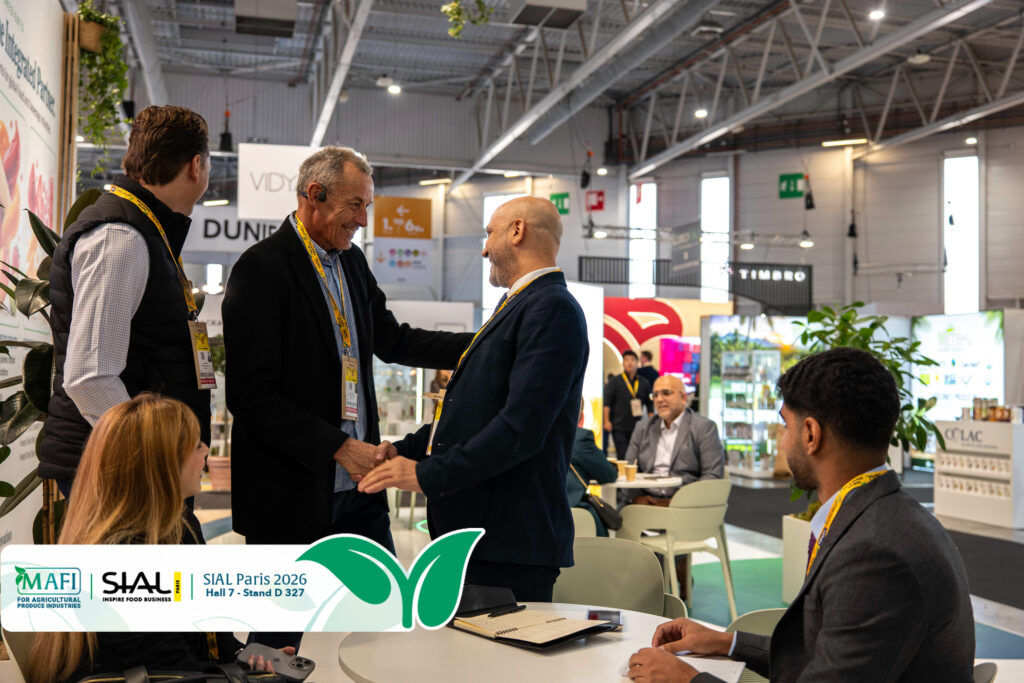 MAFI team meeting international buyers at the MAFI stand at SIAL Paris 2026